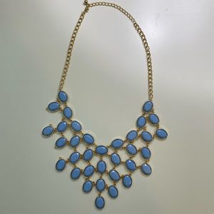 Blue and gold necklace